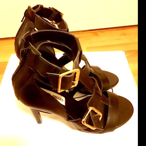 {steve madden} 🆕 double ankle strap heels - Picture 2 of 4