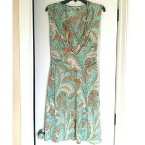 Mint and beige dress (Merona) Size M-10)