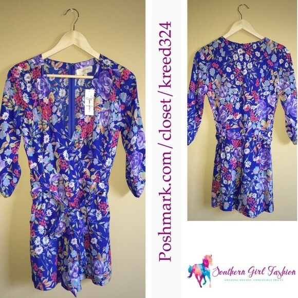 YUMI KIM Floral Romper Printed Classic V Jumpsuit - Picture 3 of 3