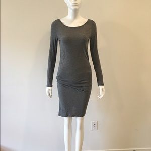New Joie Grey Jersey Dress with Knot Detail