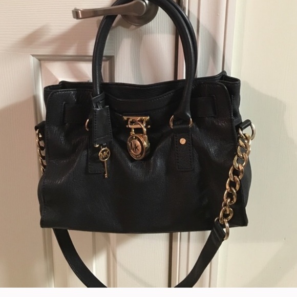 AUTHENTIC Michael Kors black Hamilton bag