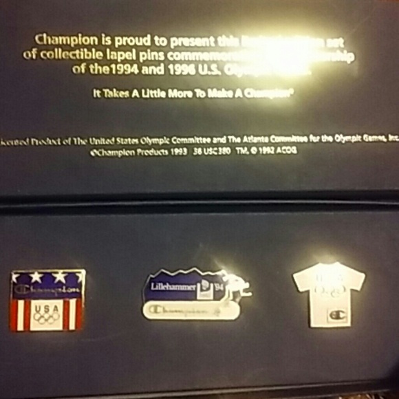 champion Olympic pins