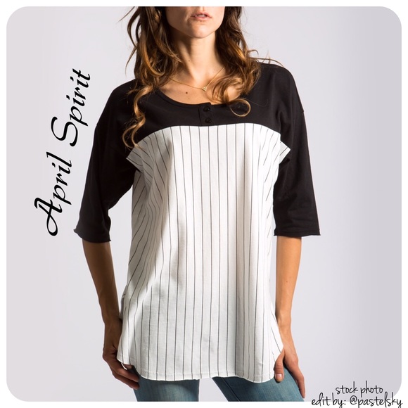 April Spirit Tops - 🆕 APRIL SPIRIT baseball tee
