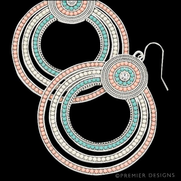 Premier design dangly fishhook earrings New in box