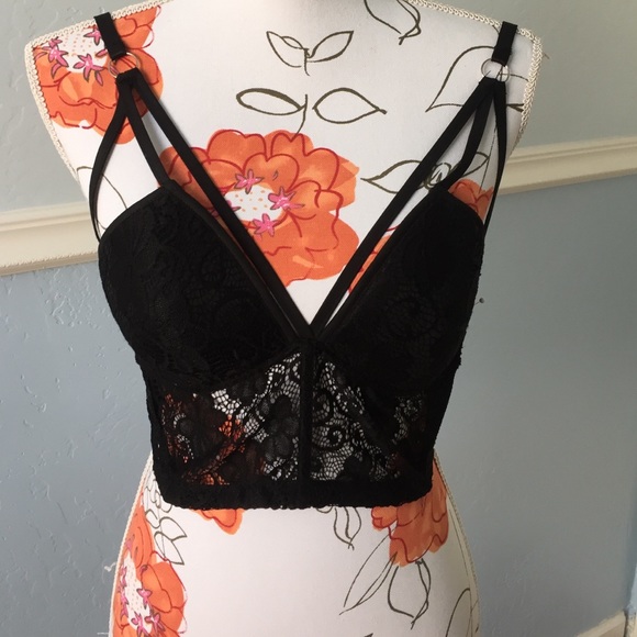 WINDSOR Tops - Lace Cage bralette/crop top