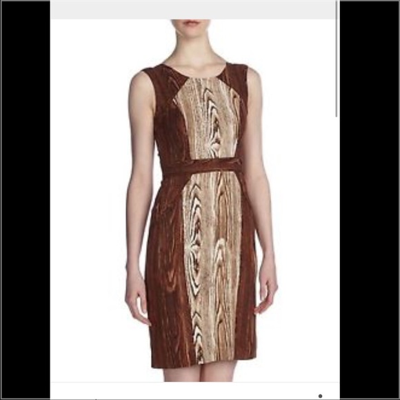 BCBGMaxAzria Dresses & Skirts - BCBG "Arda" Woodgrain Dress