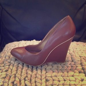Brown MIA Pump Wedges Size 10