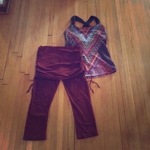 Prana Skirted Cropped Legging