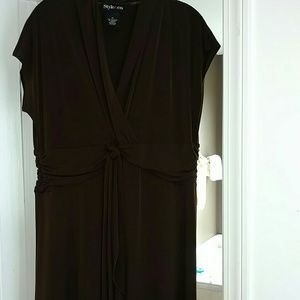 Brown a line dress