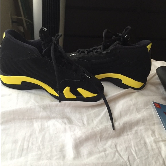 black and yellow jordan sneakers