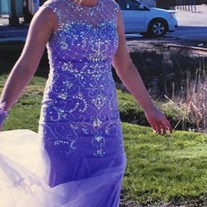 Lilac prom dress