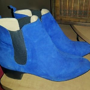 Blue Ankle Boots/sold