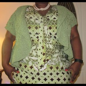 Lime Green Cropped Sweater