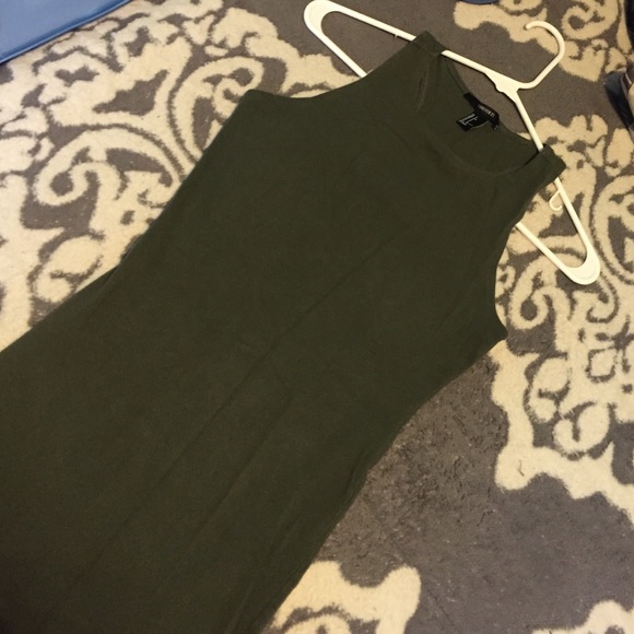 Forever 21 olive green dress
