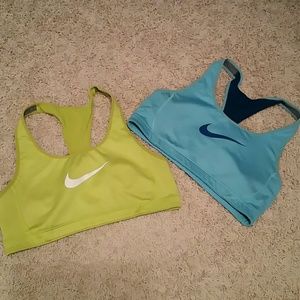 Nike drifit bras.