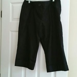 Pinstripe crop ann taylor pants