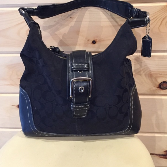 Authentic Coach black shoulder bag