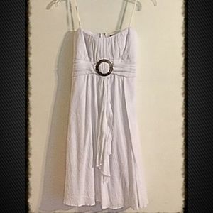 white/cream colored dress