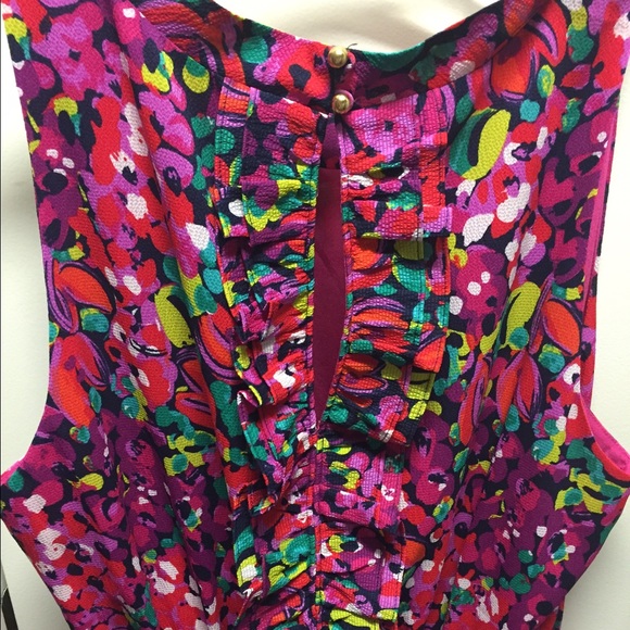 **SOLD**!!Lilly Pulitzer "wild confetti" -L - Picture 2 of 4