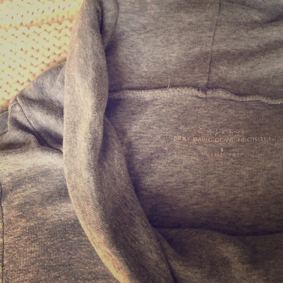 Express sexy basic cowl neck tee