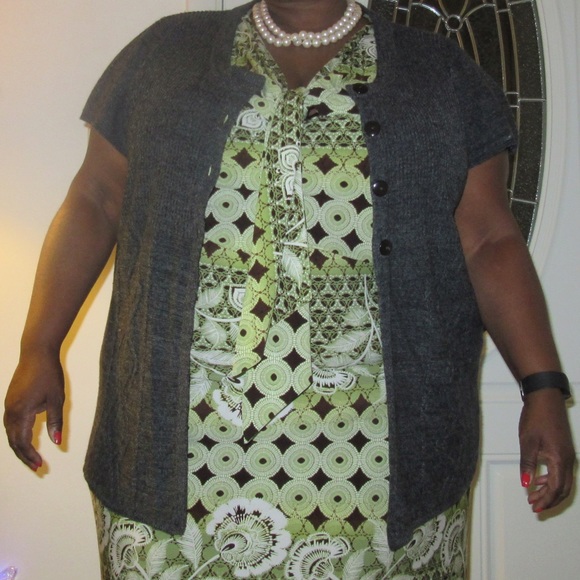 Charcoal Cardigan Sweater
