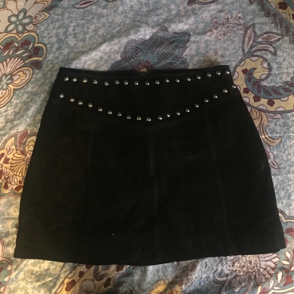 Suede Mini Skirt