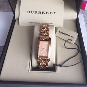 Gold Rose Burberry watch