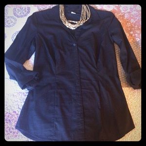 🚛💗SALE💗🚛 H&M Black Button Down Blouse