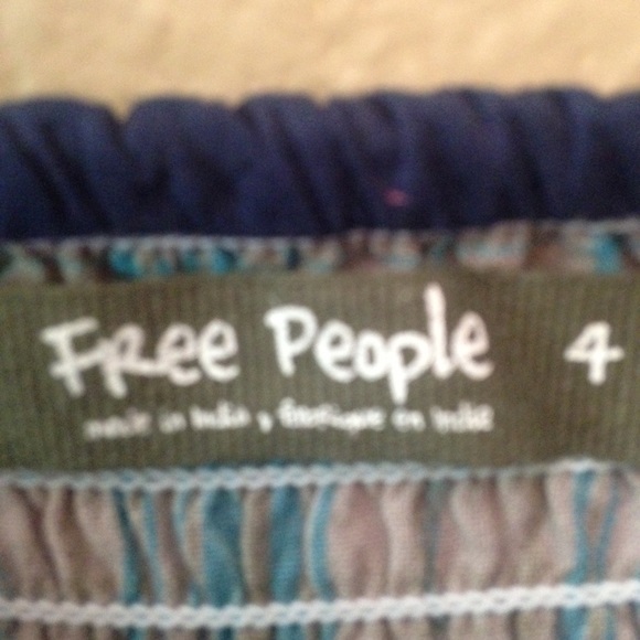 🌷 FREE PEOPLE🌷 RARE patchwork skirt - Picture 2 of 5