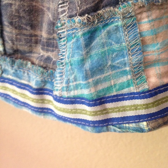 🌷 FREE PEOPLE🌷 RARE patchwork skirt - Picture 4 of 5