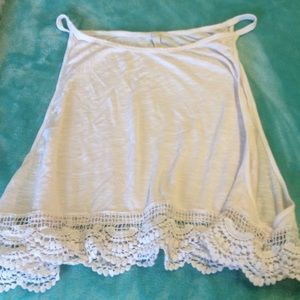 Lf pink lace tank