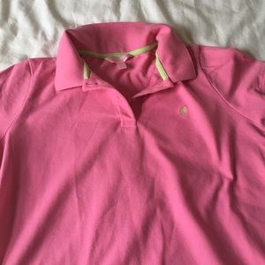Lilly Pulitzer pink polo