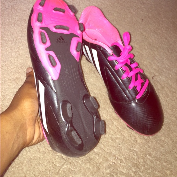Adidas Pink & Black Soccer/Rugby Cleats