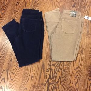 Corduroy Gap skinnies 6/28 navy and tan