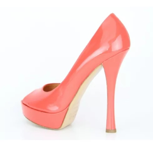 Edmund Castillo salmon platform peek toe pump - Picture 2 of 4