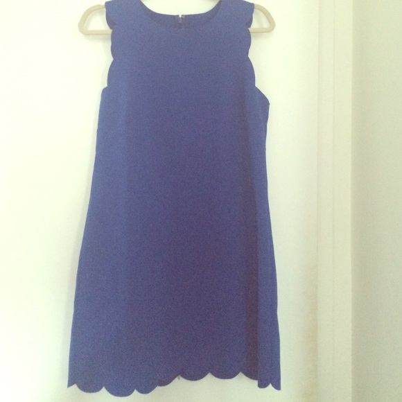 never worn JCREW scalloped shift dress