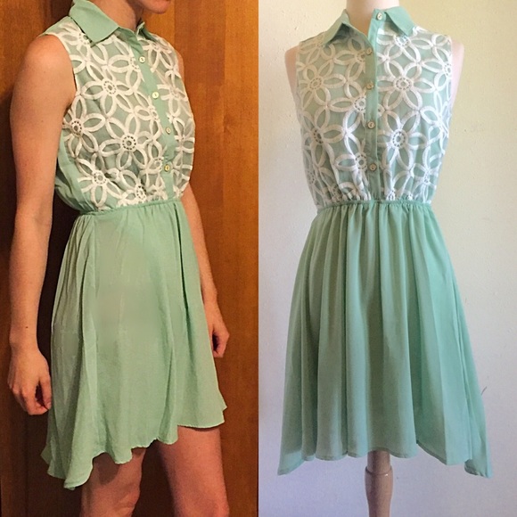 FLASH SALE 1 HR NWT My Story Green Dress Size S