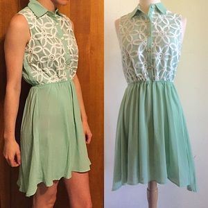 FLASH SALE 1 HR NWT My Story Green Dress Size S