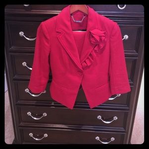 White House Black Market Wool Suit, Size 00