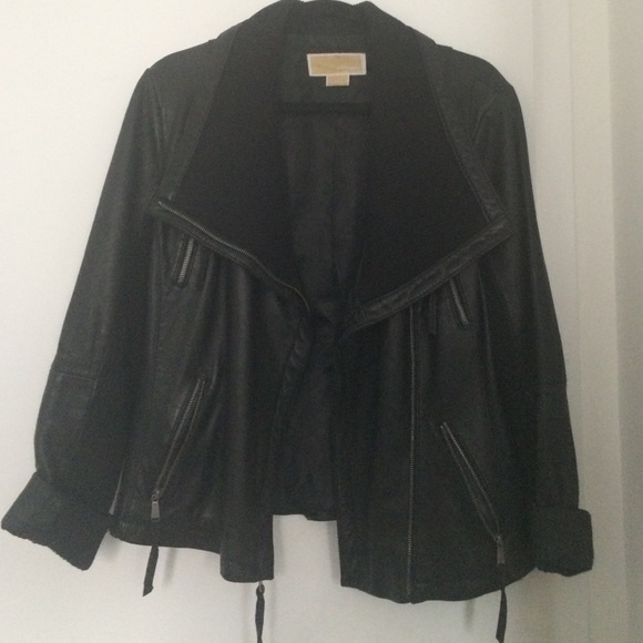 Micheal Kors Black Leather Jacket