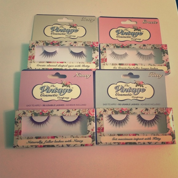 The Vintage Cosmetic Company lashes. (3 only)