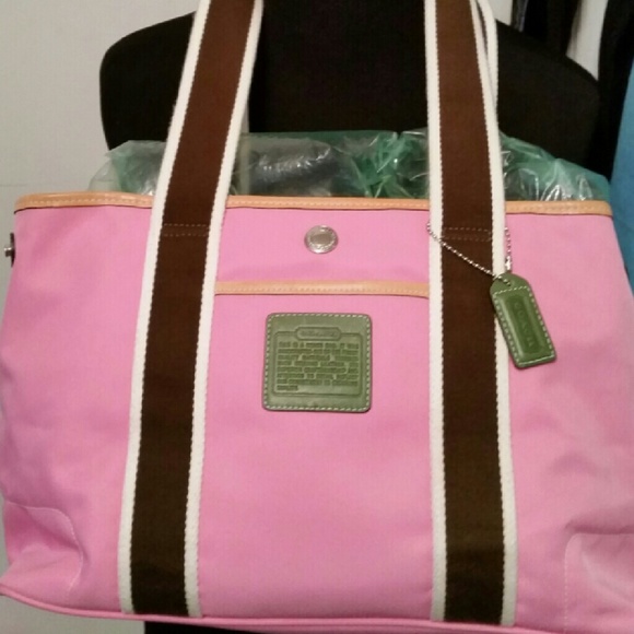 Coach Pink Reversible Tote
