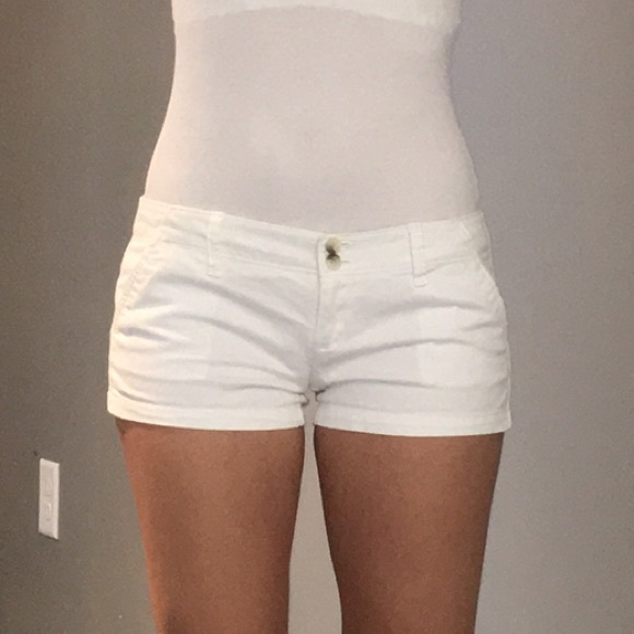 American eagle jean shorts white