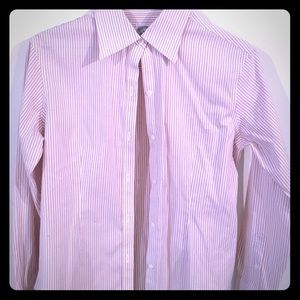 Pink striped brooks brother button down
