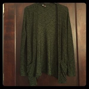 Green cardigan