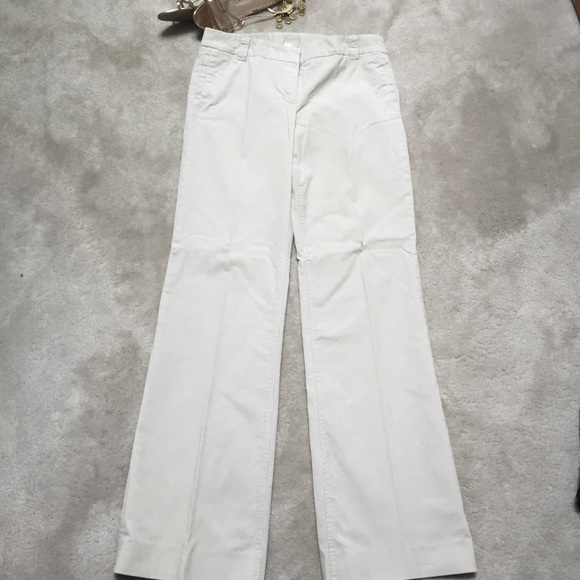 J. Crew White Cords, 12 Long