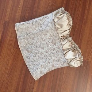 Gold and Cream Corset