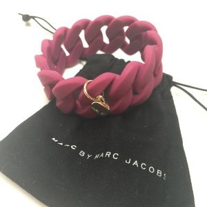 Marc Jacobs Rubber Turnlock Katie Stretch Bracelet