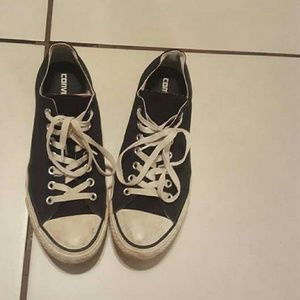Mens black converse shoes