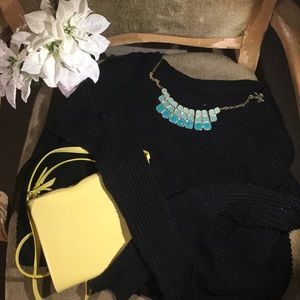 Black knit sweater